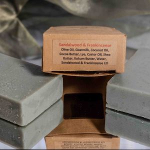 sandalwood & frankincense goat milk soap